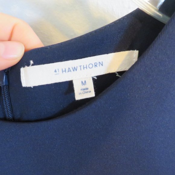 Navy blue and white dress - Picture 2 of 5